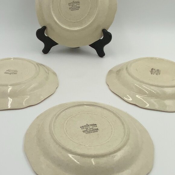 4 Vintage Mikasa Sunny Side Oven to Table Stoneware Dessert Plates EB802 EUC 8" - Picture 2 of 6